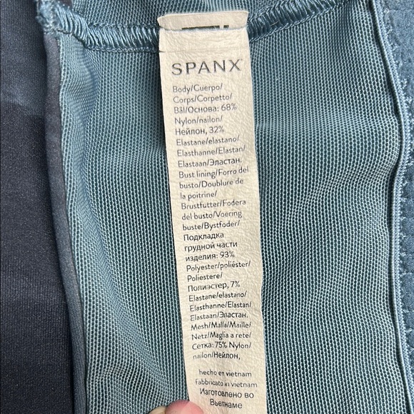 Spanx Longline Medium Impact Sports Bra – Storm Tie-Dye‎ – Size Large - Picture 8 of 10